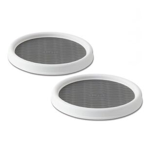 9in - White, Non-skid, Lazy Susan Turntable | Qty: 1